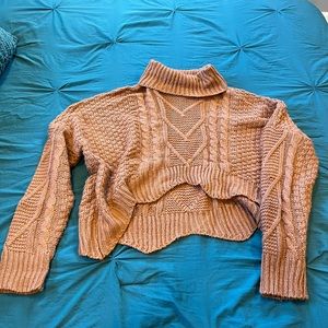 SHEIN knit auburn turtleneck sweater - SM